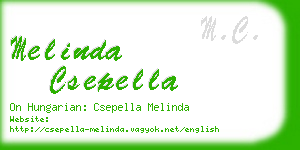 melinda csepella business card